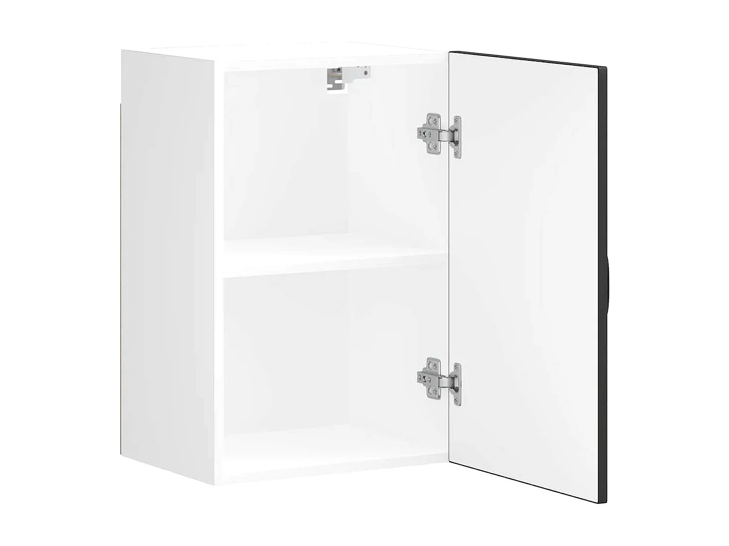 Armoire murale de cuisine Kalmar noir bois d'ingénierie