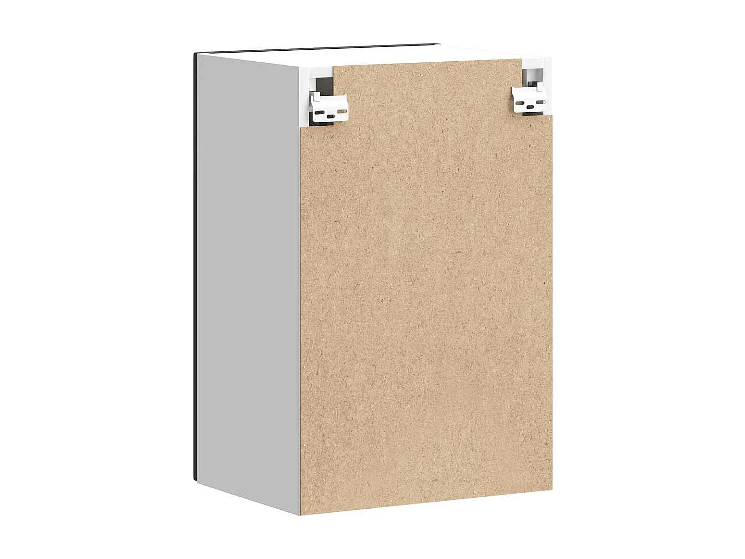 Armoire murale de cuisine Kalmar noir bois d'ingénierie