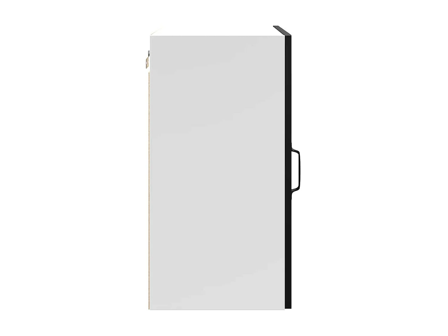 Armoire murale de cuisine Kalmar noir bois d'ingénierie