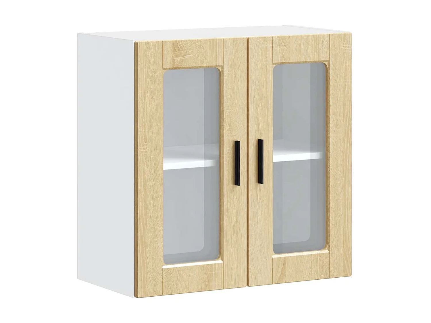 Pensile da Cucina con Porta in Vetro Porto Rovere Sonoma