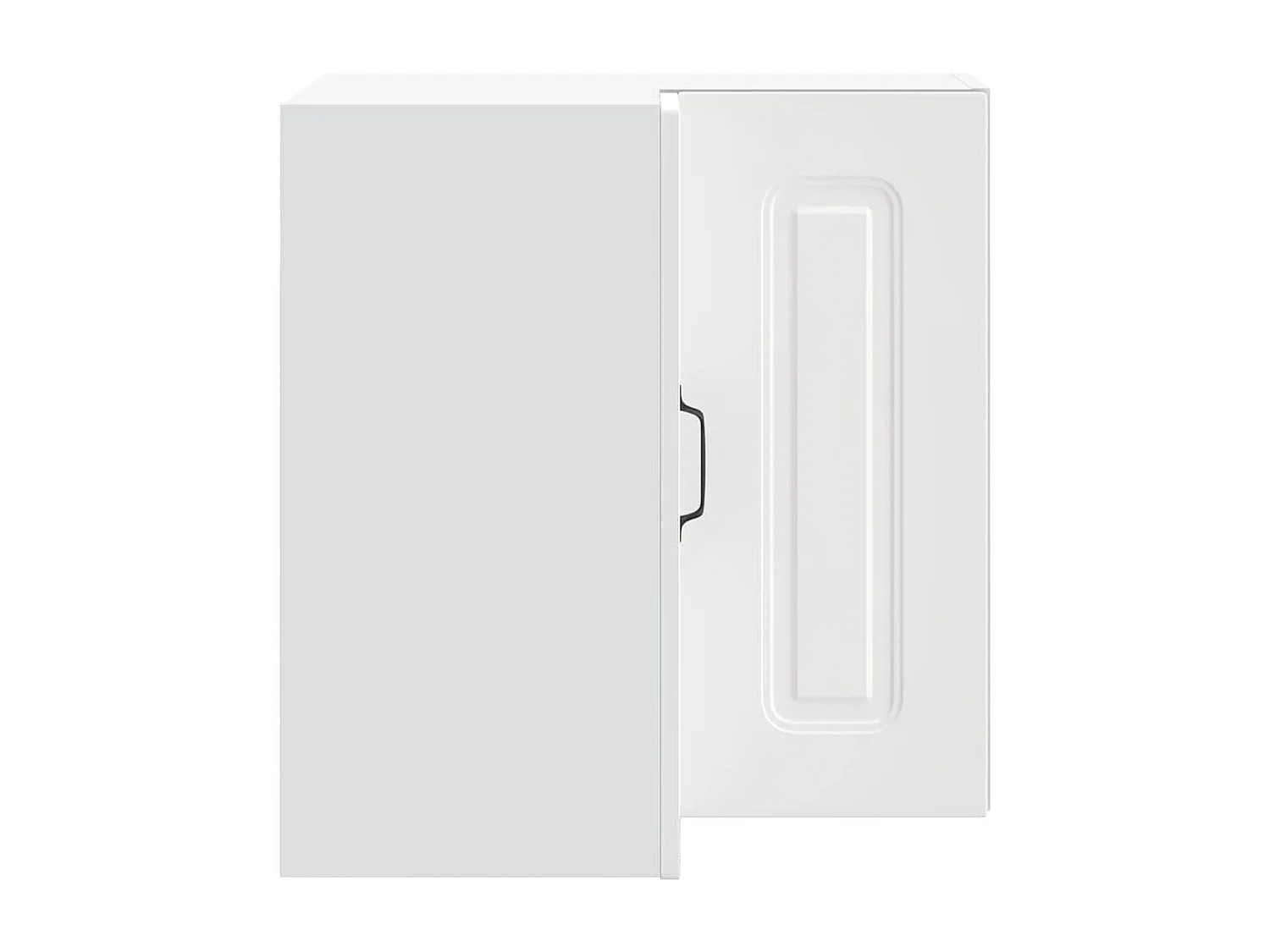 Armoire murale d'angle de cuisine Kalmar blanc bois ingénierie