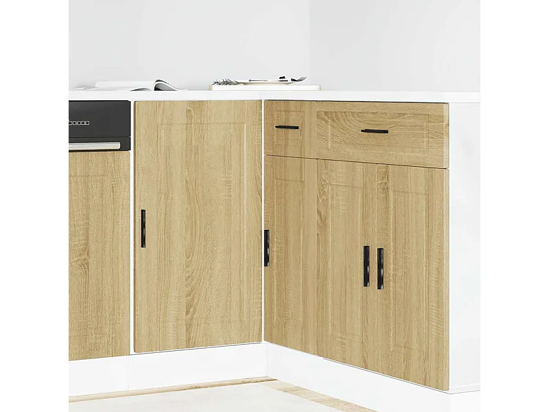 Keuken onderkast Porto bewerkt hout sonoma eikenkleurig
