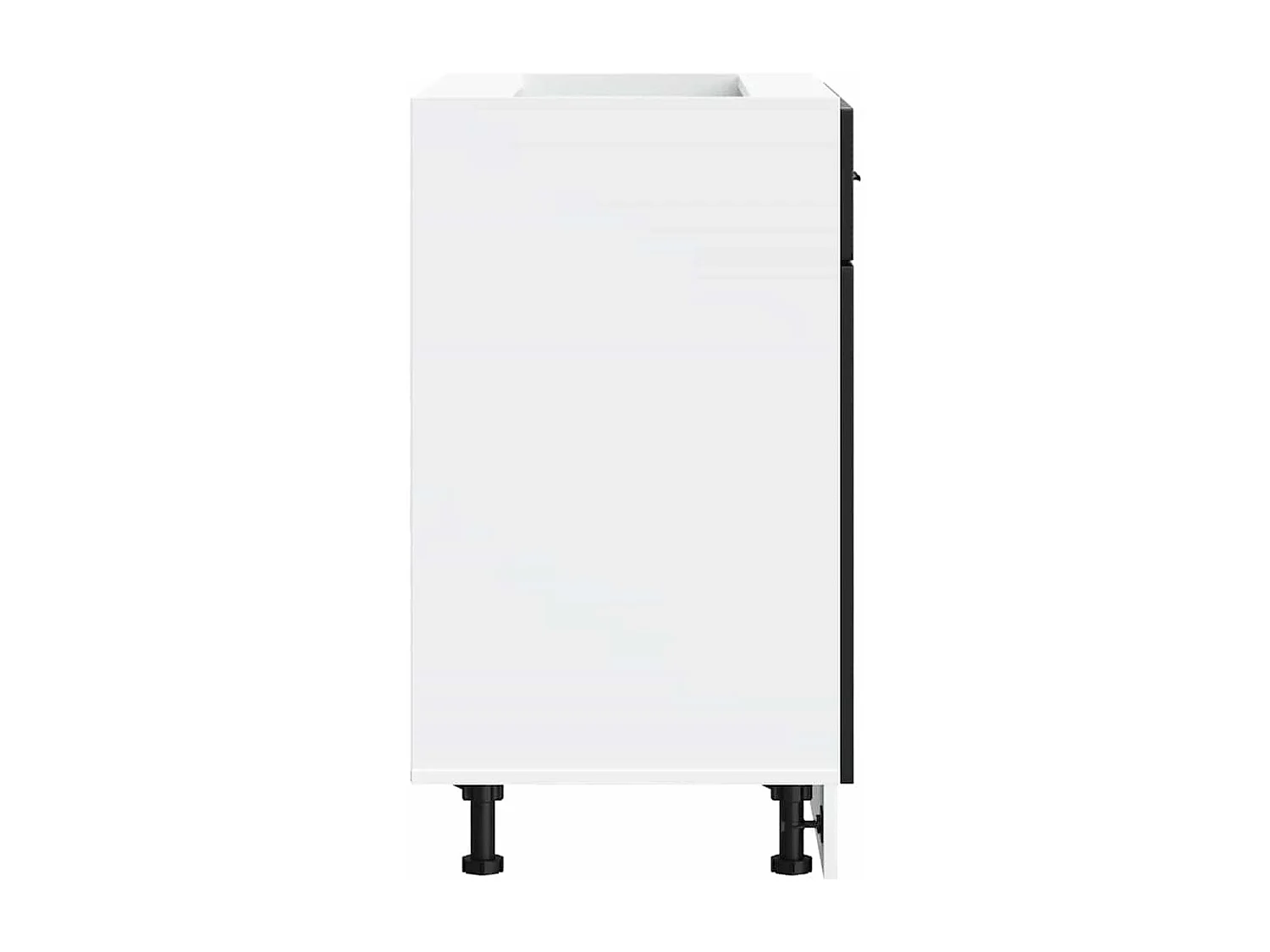 Armoire de cuisine Porto noir bois d'ingénierie