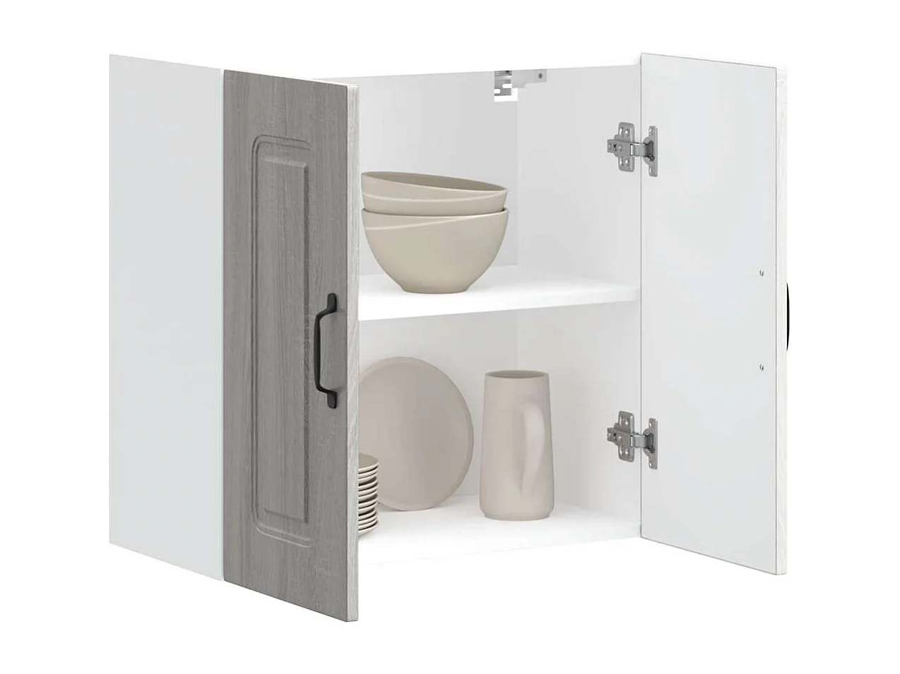 Armoire murale de cuisine Kalmar sonoma gris bois d'ingénierie