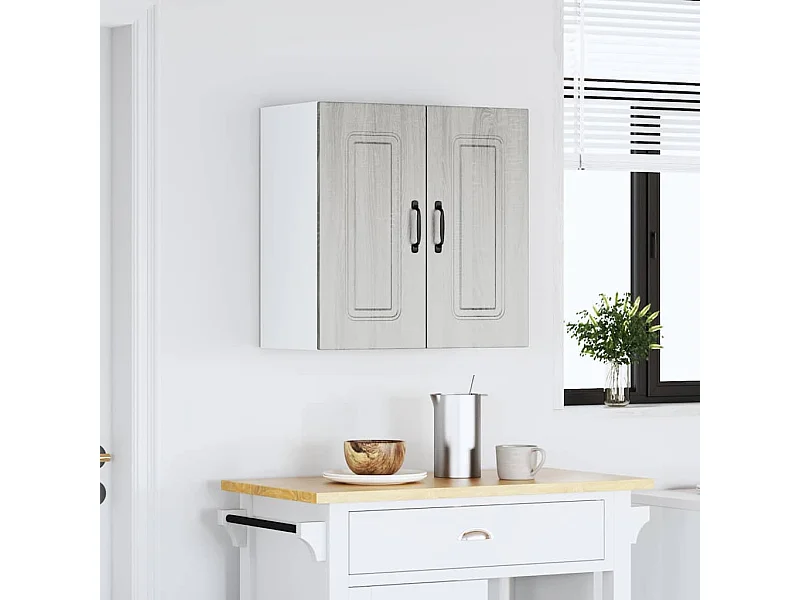 Armoire murale de cuisine Kalmar sonoma gris bois d'ingénierie