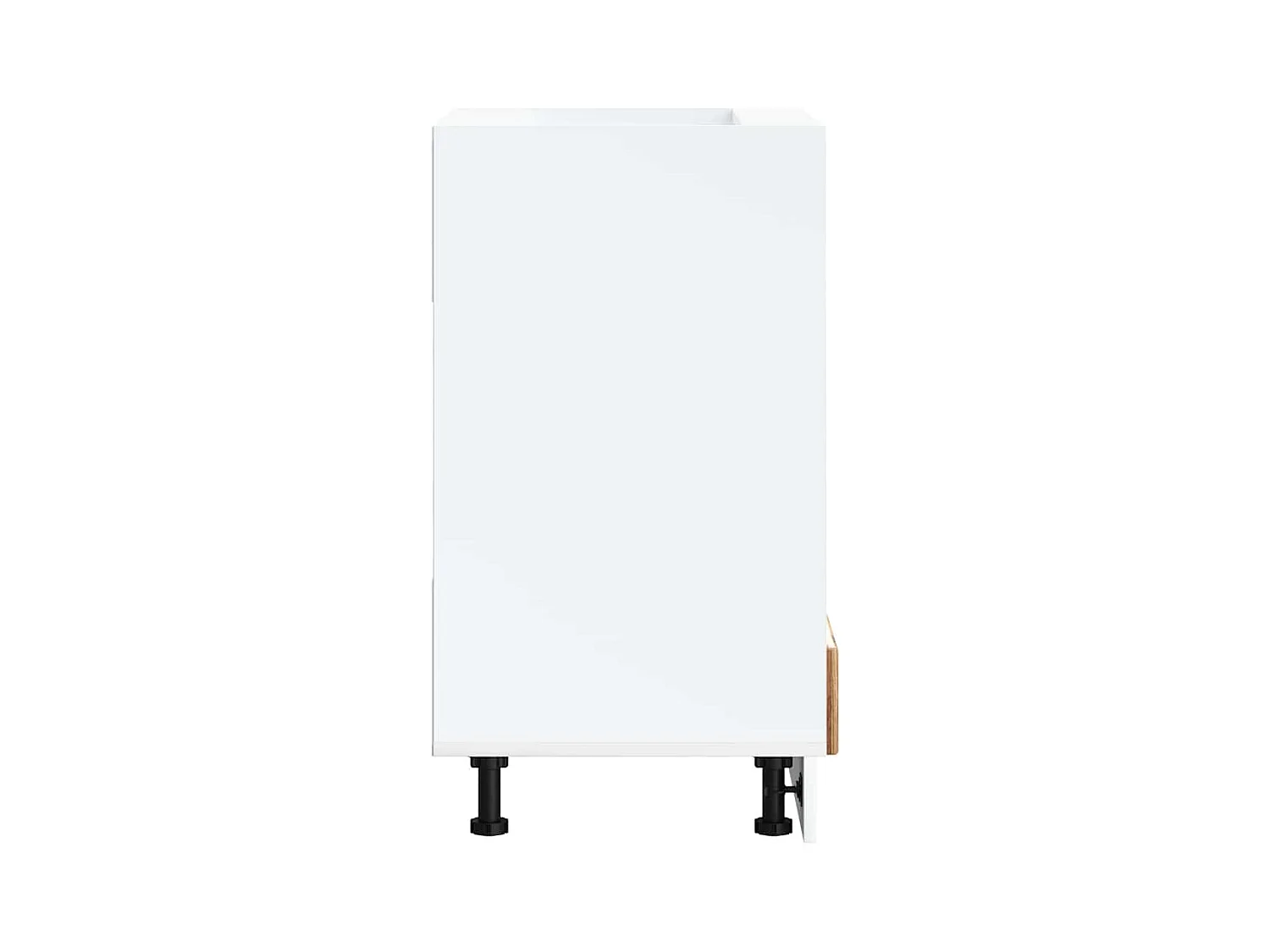 Ovenkast Kalmar bewerkt hout oud houtkleurig