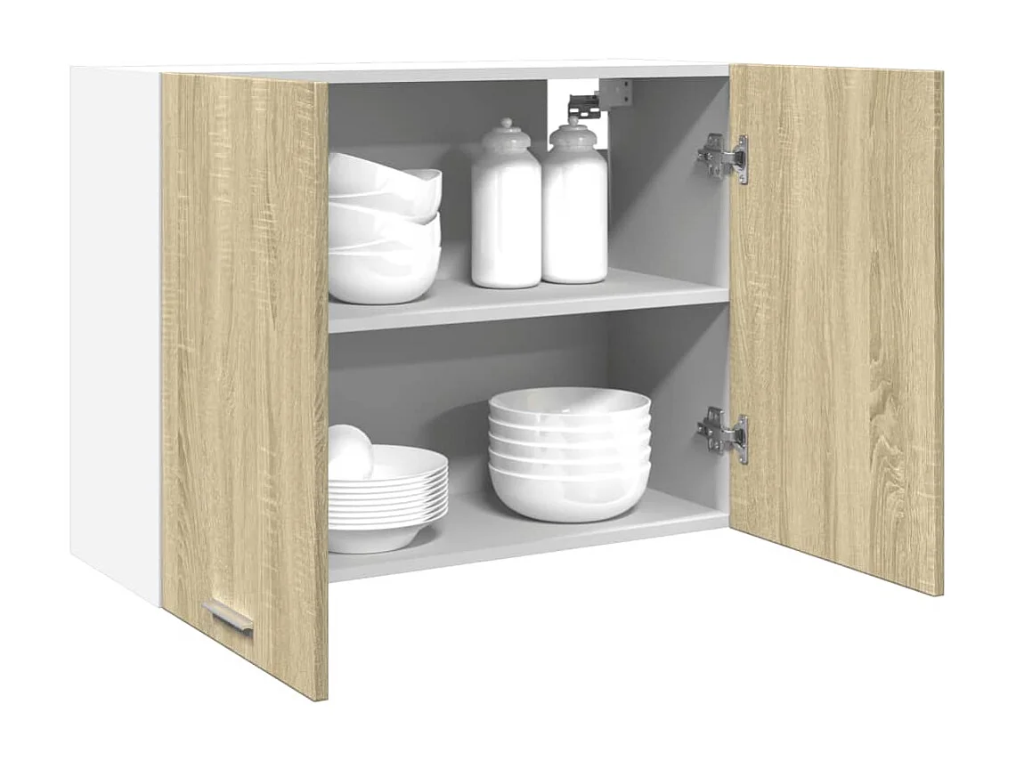 Bovenkast Lyon 80x31x60 cm bewerkt hout sonoma eikenkleurig