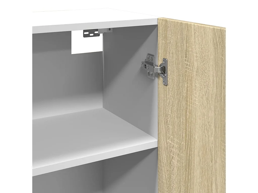 Bovenkast Lyon 80x31x60 cm bewerkt hout sonoma eikenkleurig