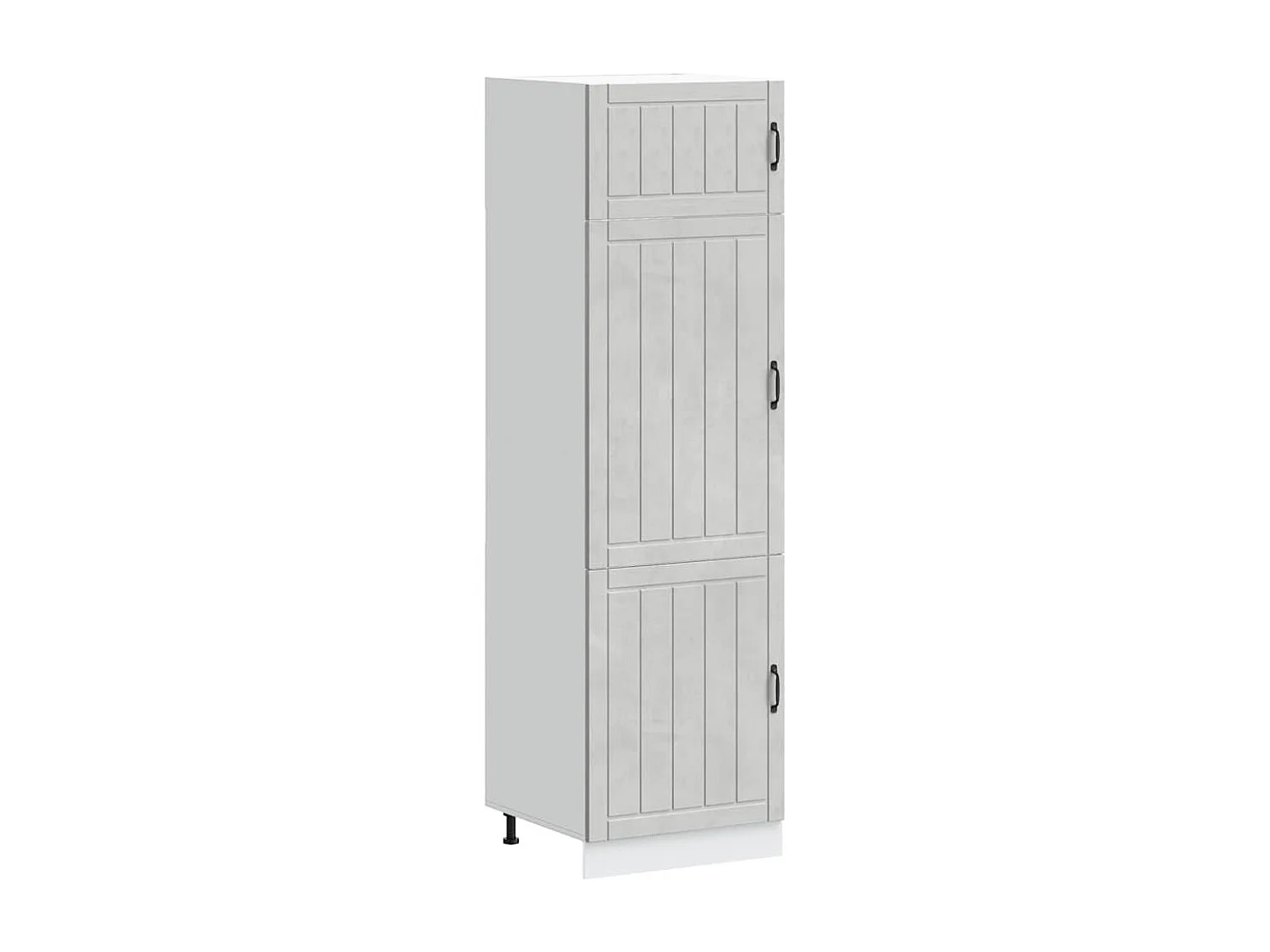 Armoire de cuisine Lucca gris béton bois d'ingénierie