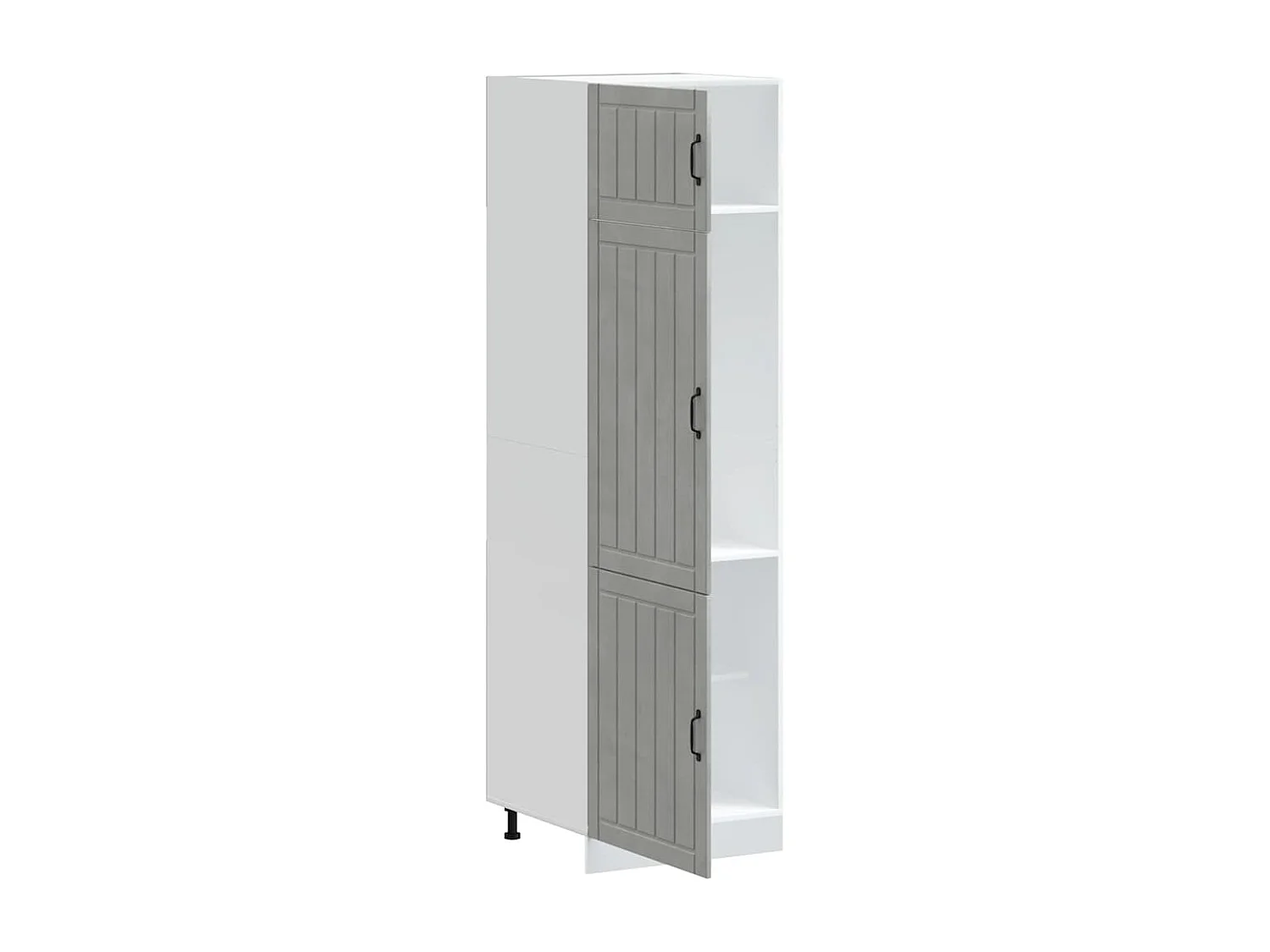 Armoire de cuisine Lucca gris béton bois d'ingénierie