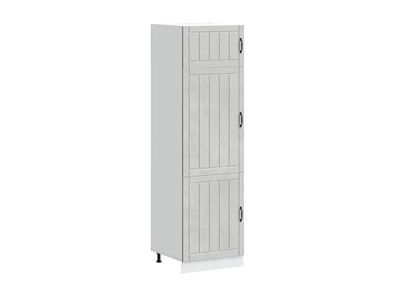 Armoire de cuisine Lucca gris béton bois d'ingénierie