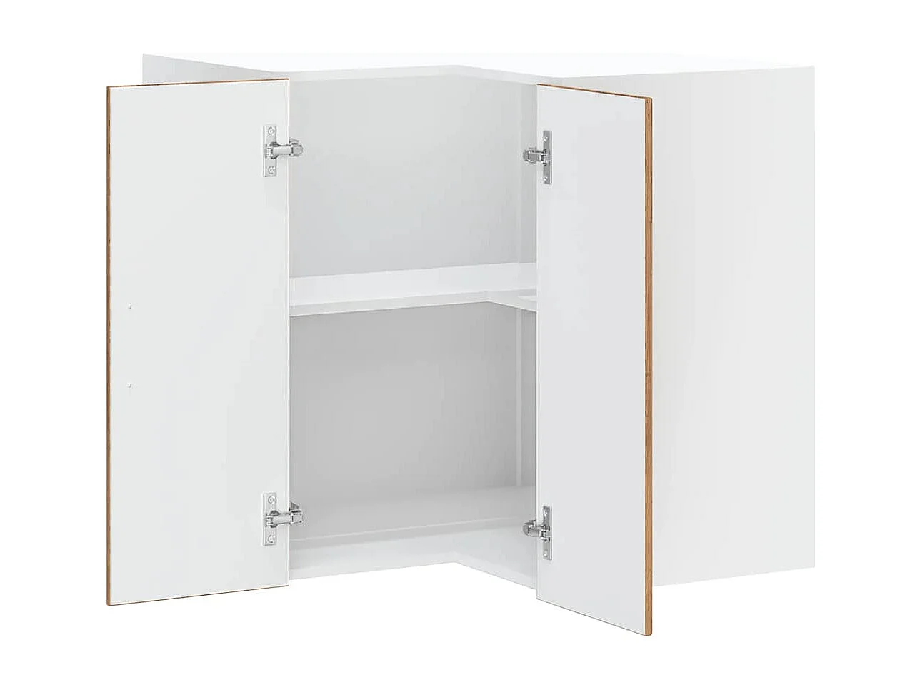 Armoire murale d'angle de cuisine Kalmar vieux bois