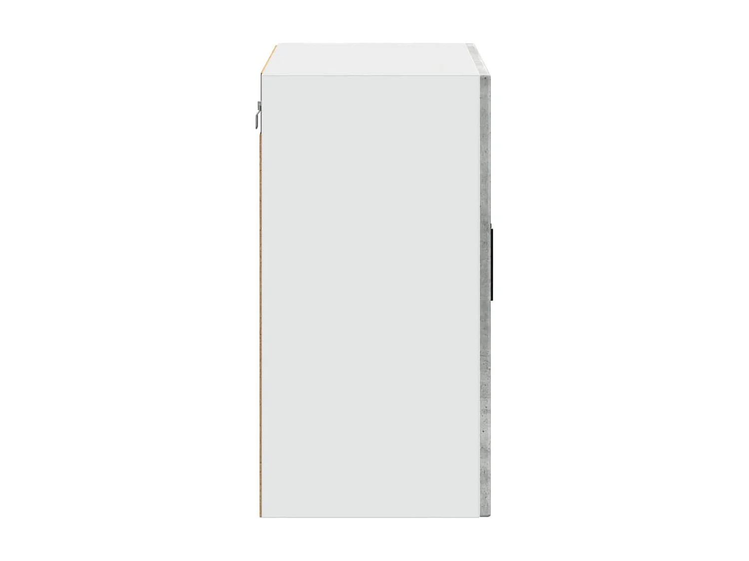 Armoire murale de cuisine avec porte en verre Porto gris béton