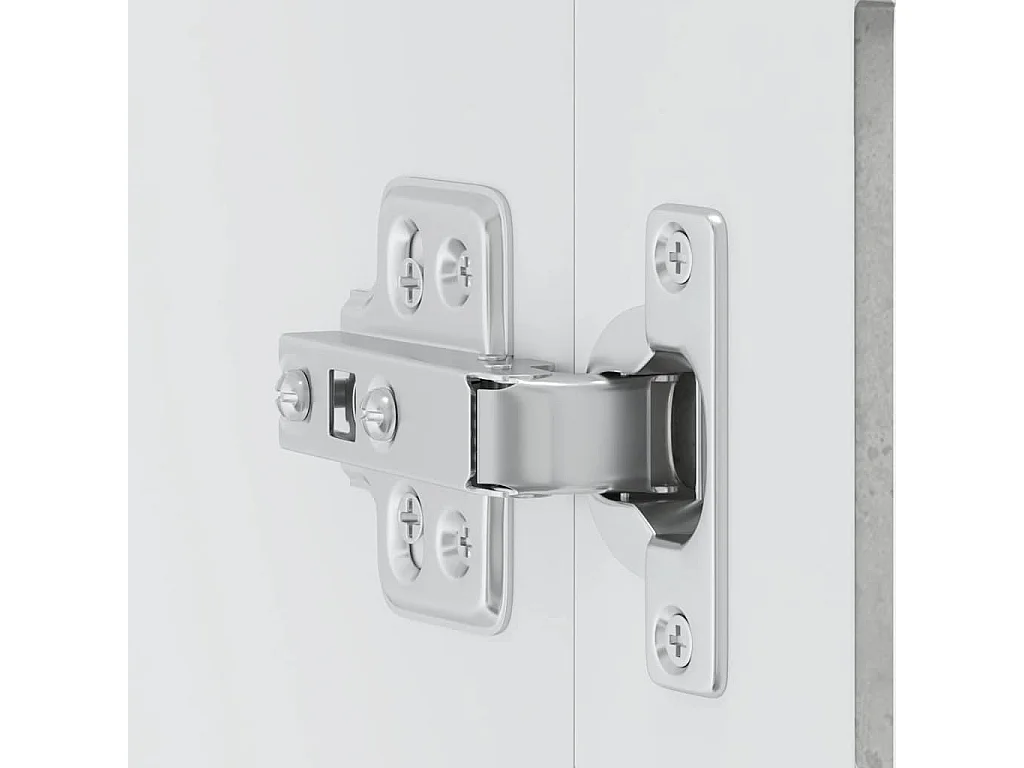 Armoire murale de cuisine avec porte en verre Porto gris béton