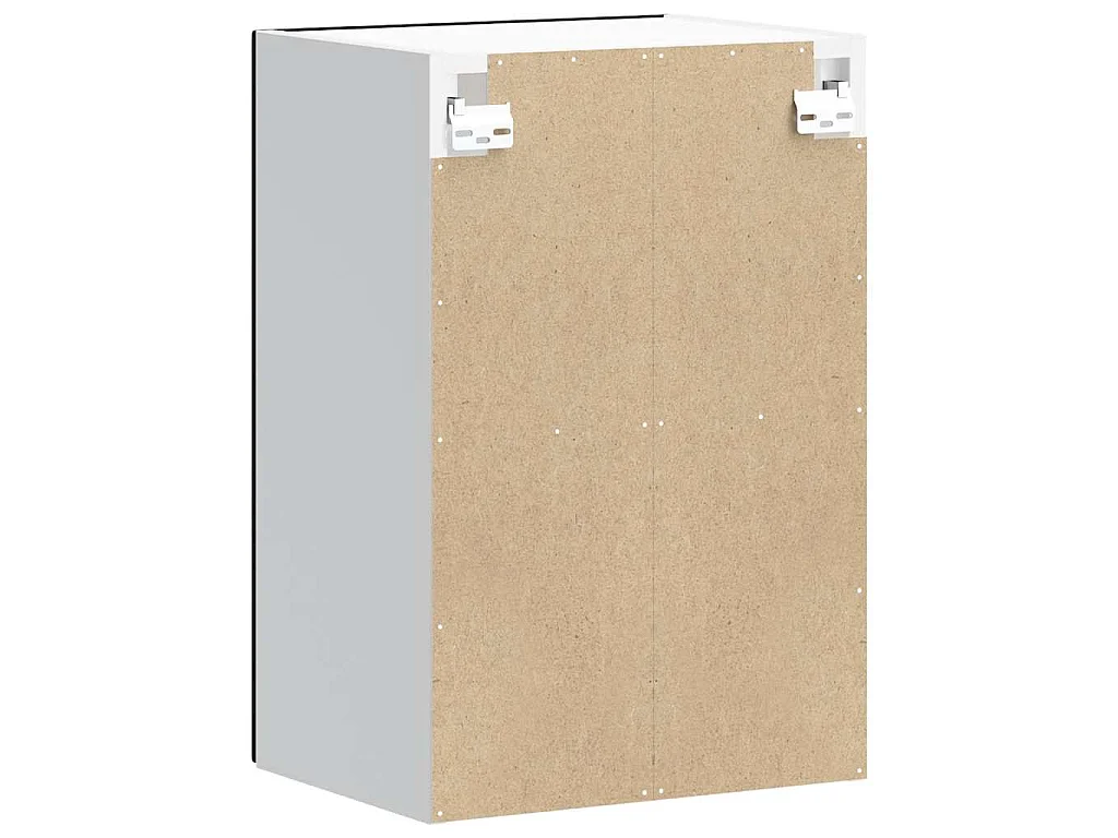 Armoire murale de cuisine avec porte en verre Kalmar noir