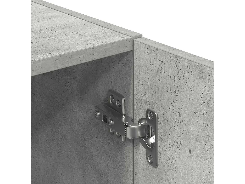 Mueble cocina madera ingeniería gris hormigón 38x41,5x131,5 cm