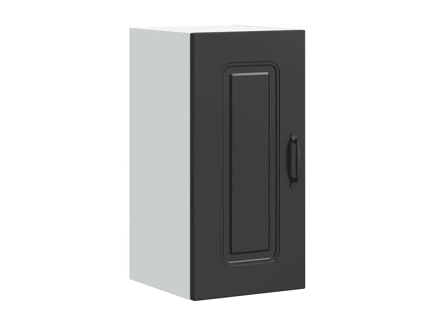 Armoire murale de cuisine Kalmar noir bois d'ingénierie