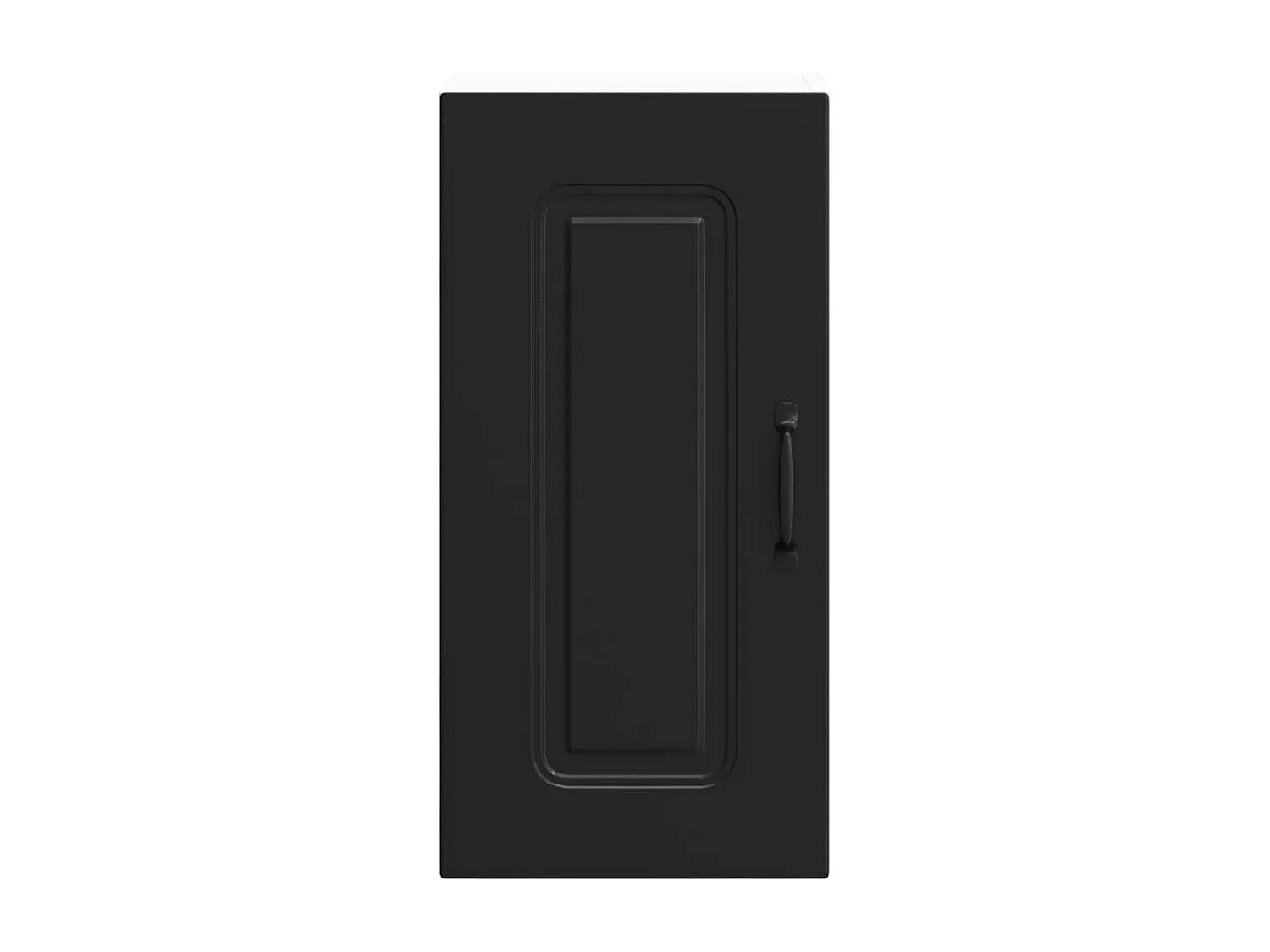Armoire murale de cuisine Kalmar noir bois d'ingénierie