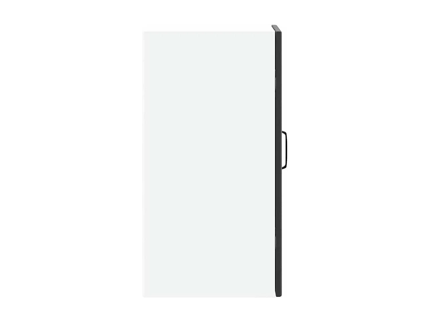 Armoire murale de cuisine Kalmar noir bois d'ingénierie