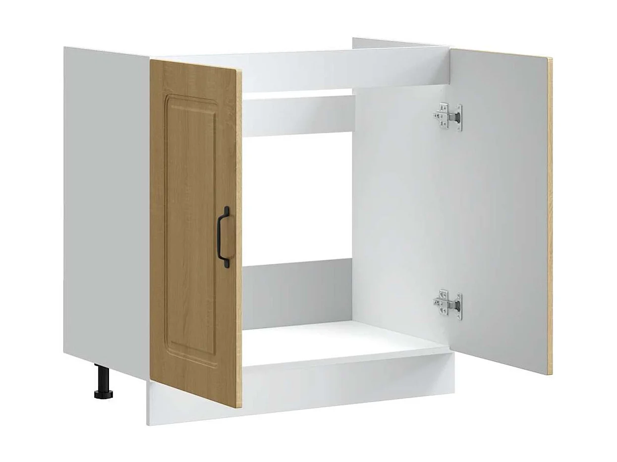 Meuble bas pour évier Kalmar chêne sonoma bois ingénierie