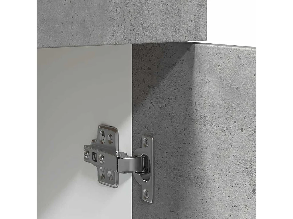 Armoire à tiroirs "Lyon" Gris béton 40 x 46 x 81,5 cm Bois d'ingénierie