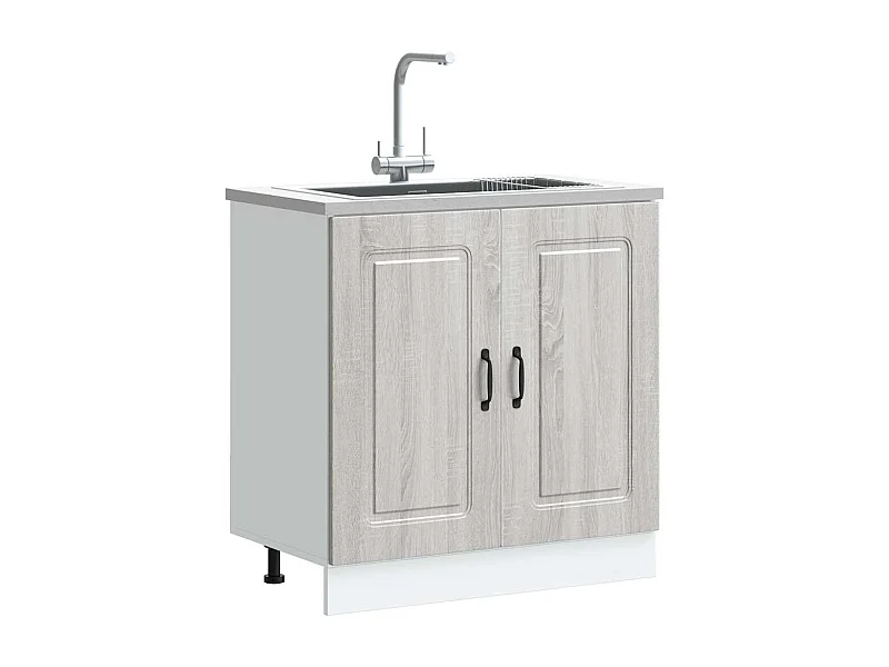 Spülenunterschrank Kalmar Grau Sonoma 80x46x81,5 cm