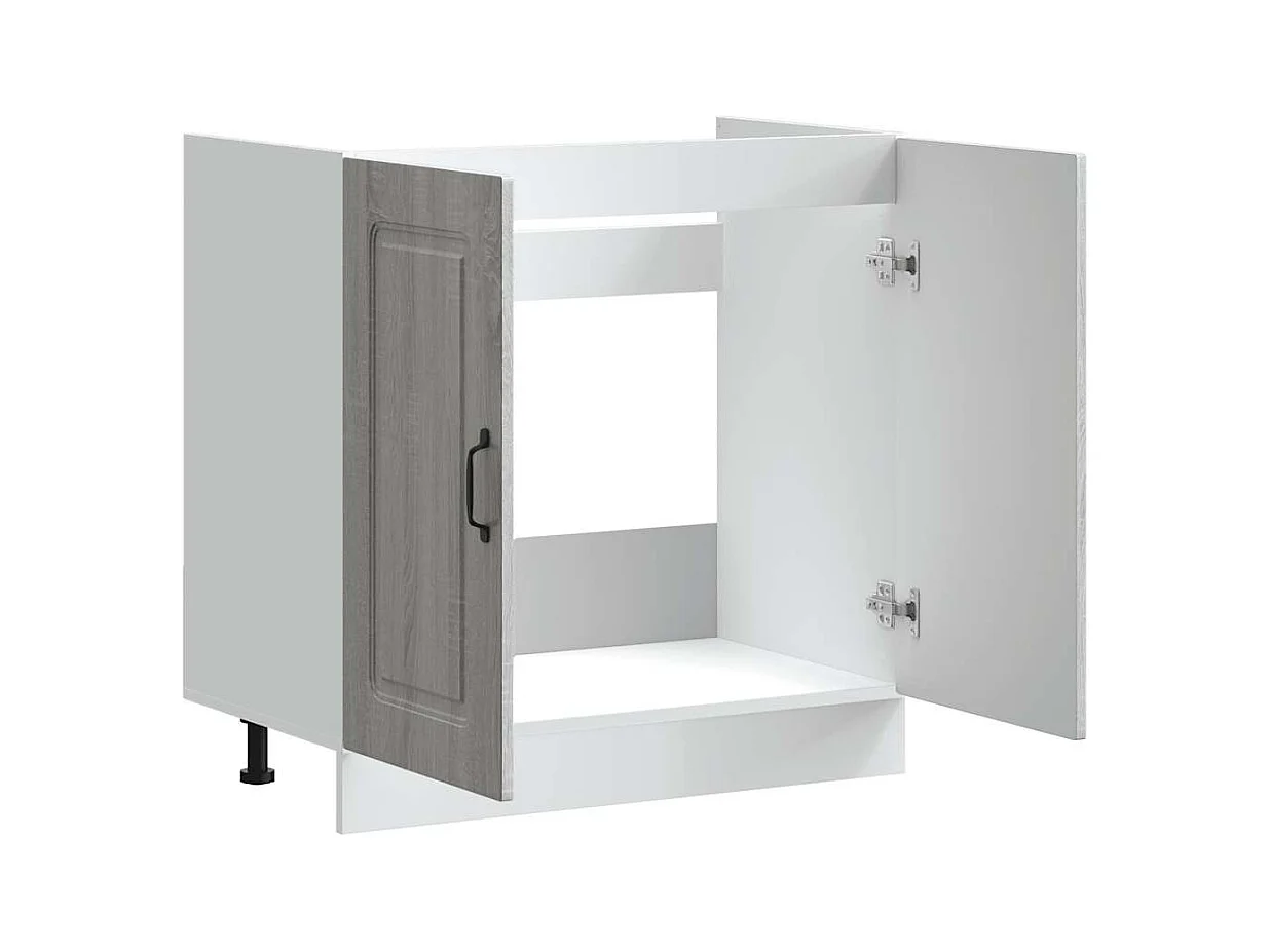 Spülenunterschrank Kalmar Grau Sonoma 80x46x81,5 cm