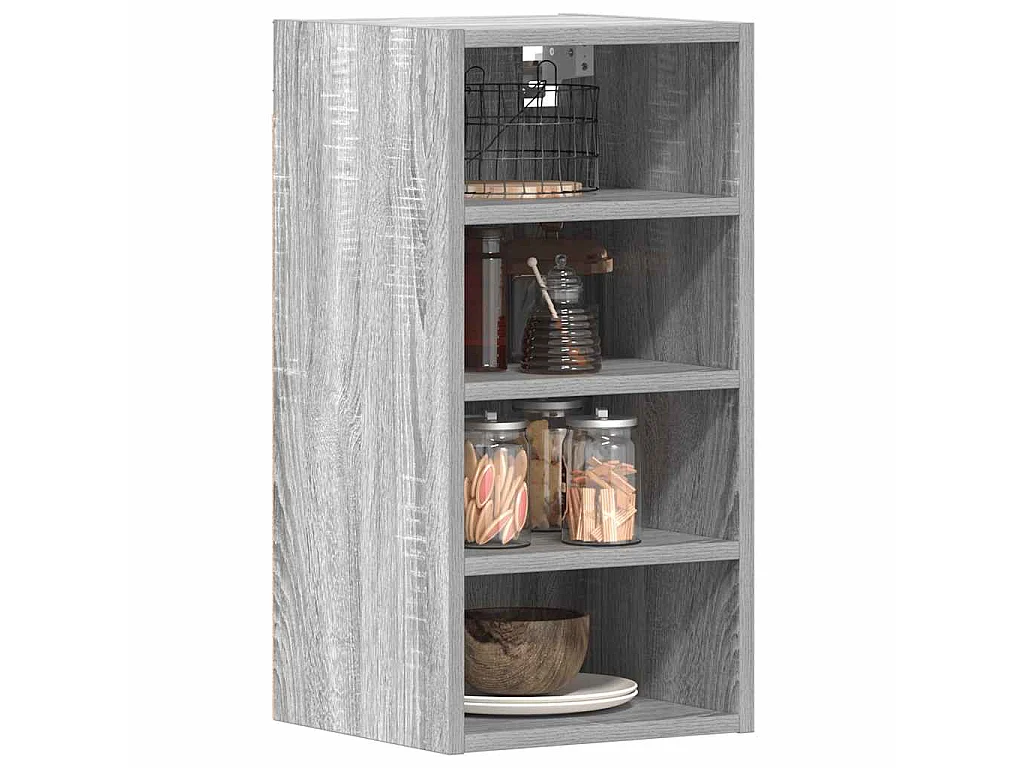 Armoire suspendue "Riga" Gris Sonoma 30 x 29,5 x 60 cm Bois d'ingénierie