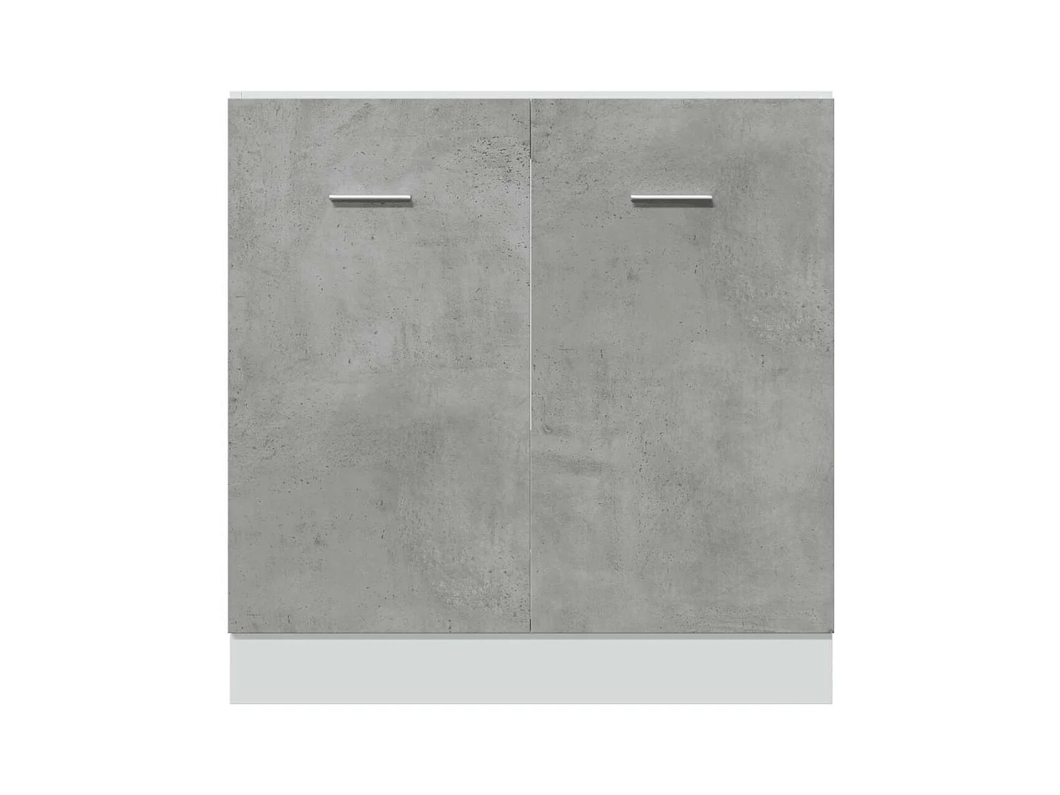 Armadio per Lavabo “Lyon” Grigio Cemento 80x46x81,5 cm in