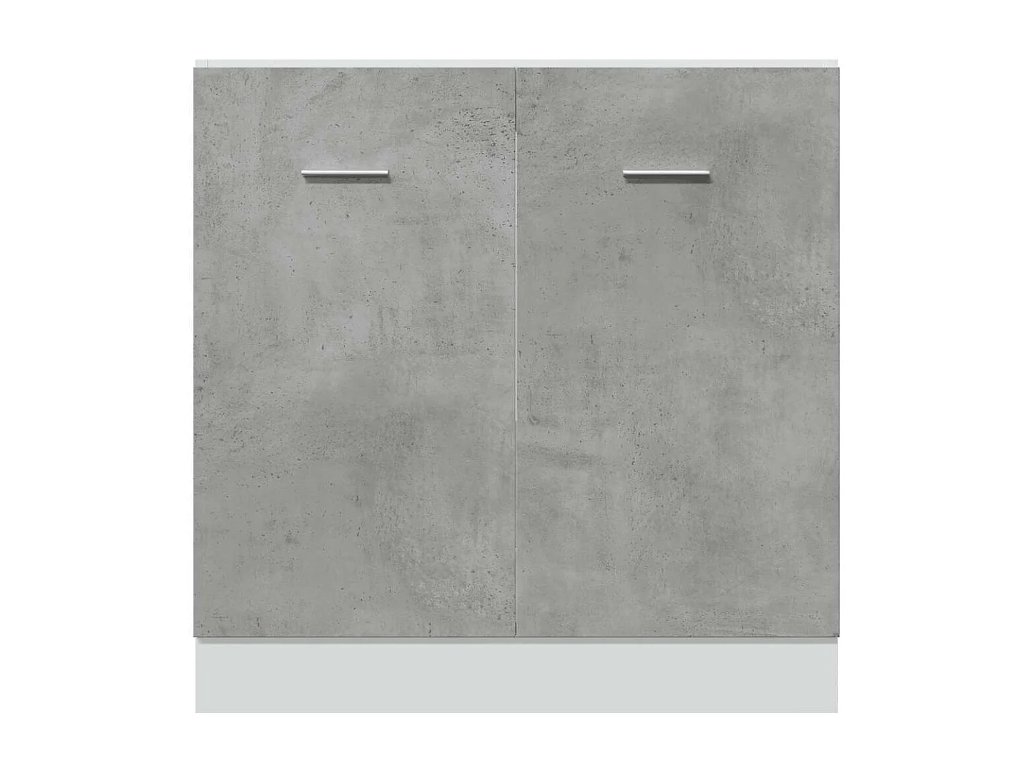 Meuble sous-évier "Lyon" Gris béton 80 x 46 x 81,5 cm Bois d'ingénierie