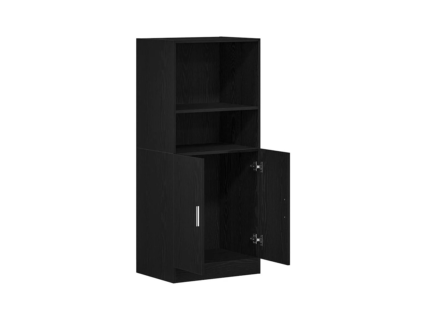 Küchenschrank Schwarz 57x41,5x131,5 cm Holzwerkstoff