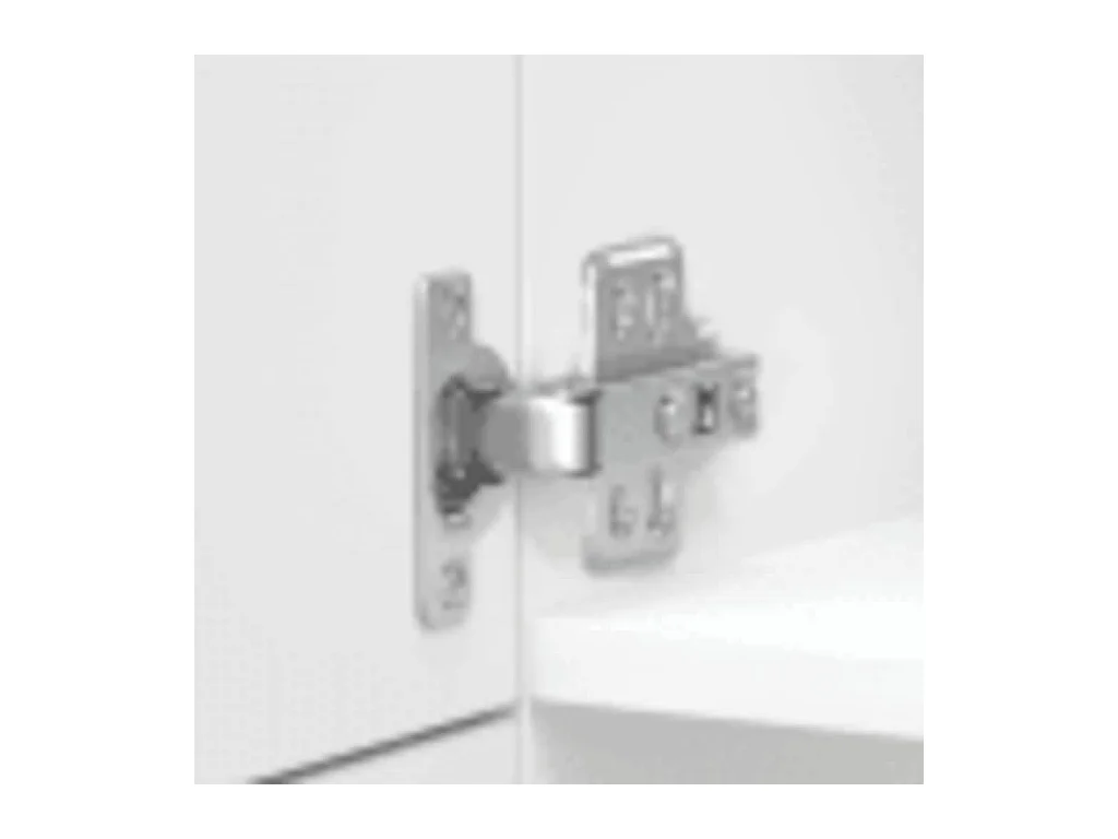 Keukenkast Lucca bewerkt hout hoogglans wit