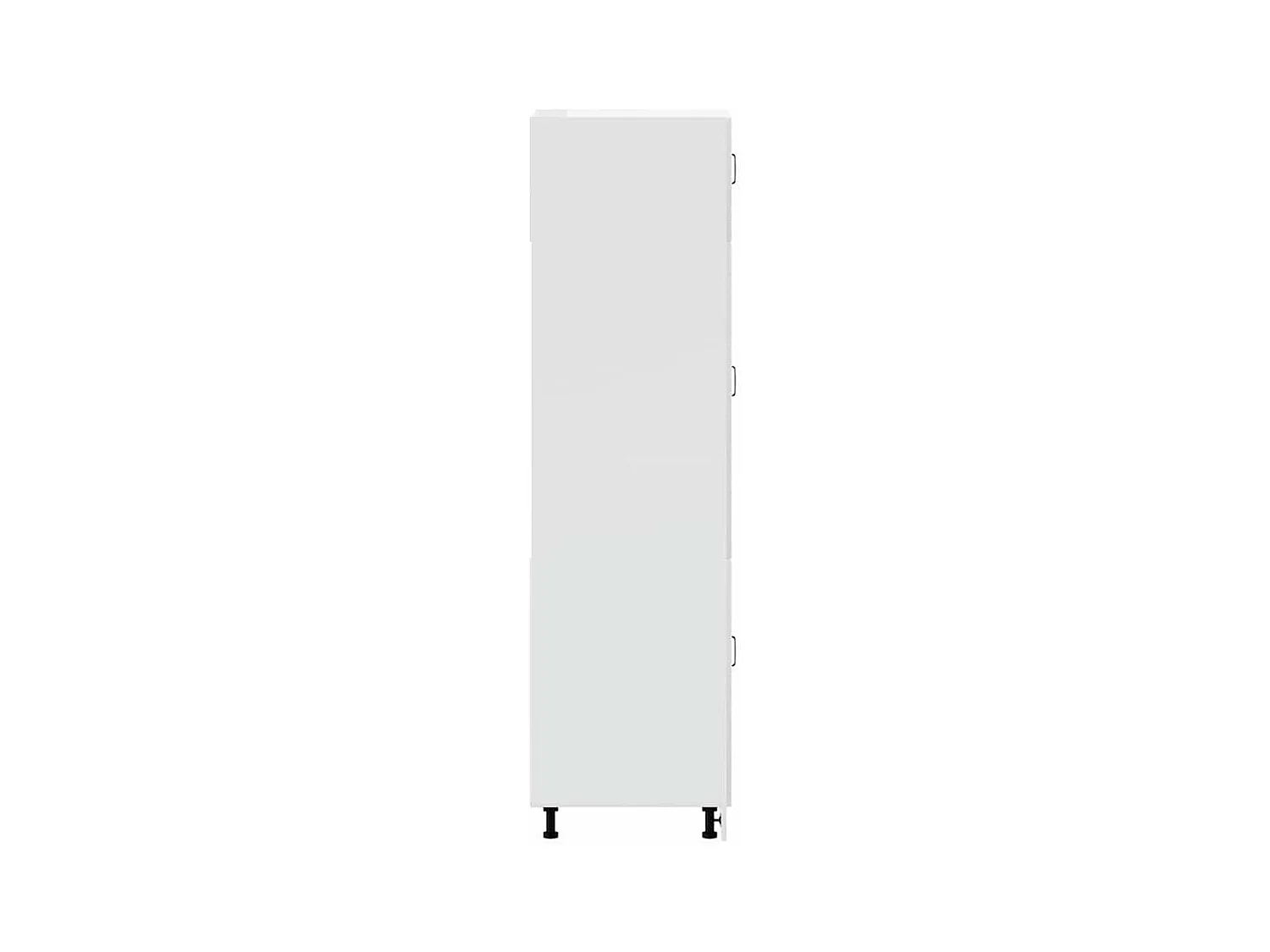 Armoire de cuisine Lucca blanc brillant bois d'ingénierie