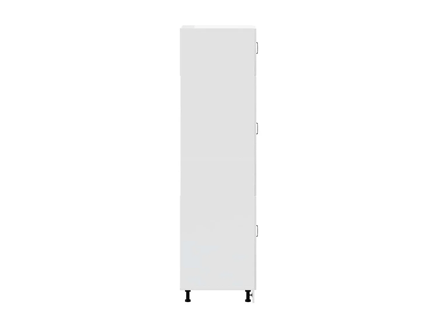 Armoire de cuisine Lucca blanc brillant bois d'ingénierie