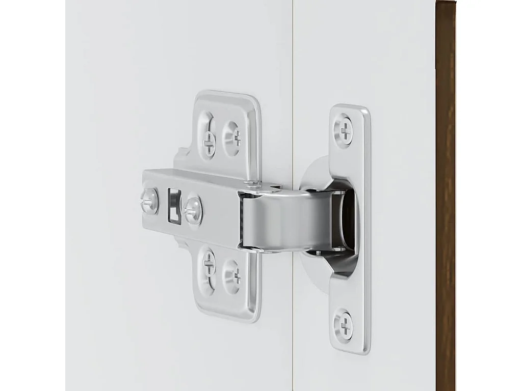 Keukenwandkast met glazen deur Porto bruin eikenkleur