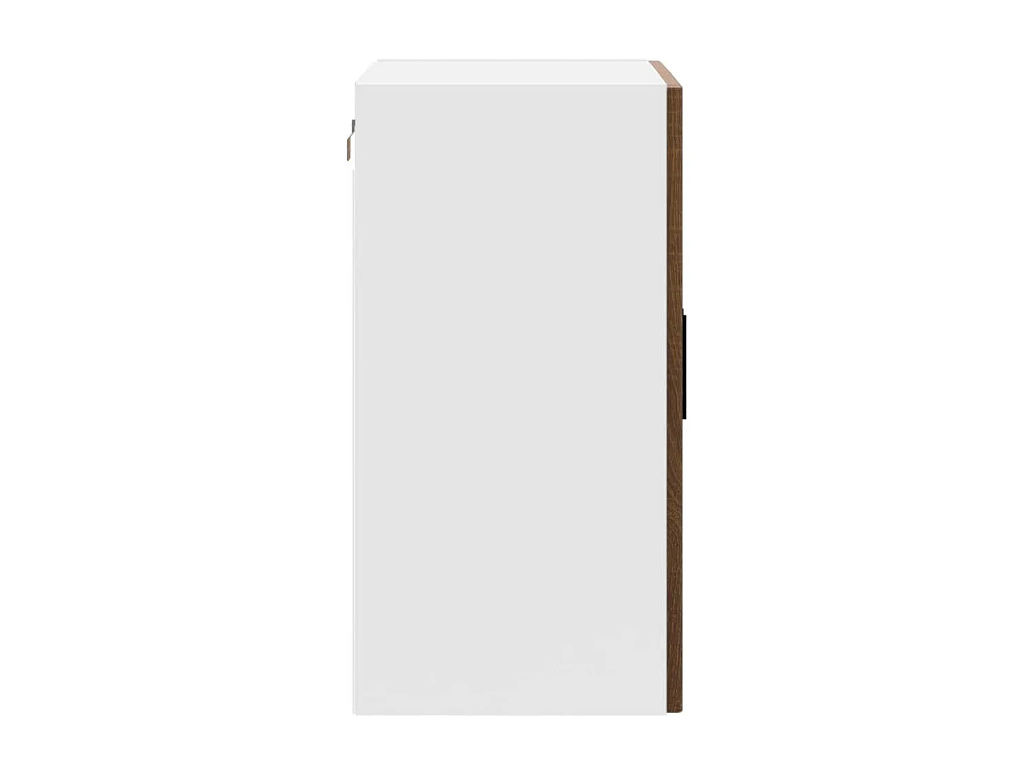 Armoire murale de cuisine et porte en verre Porto chêne marron