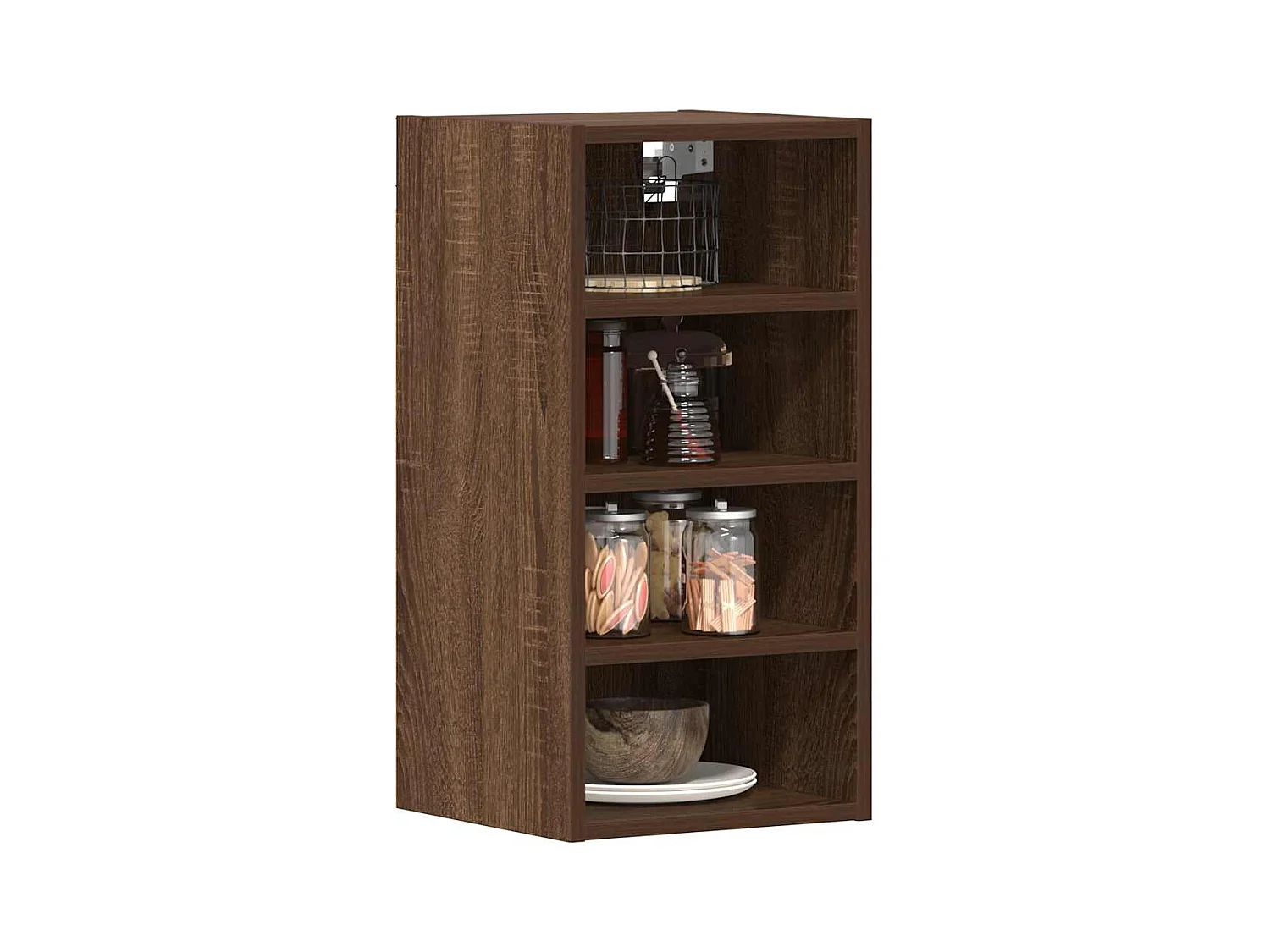 Hangkast Riga 30x29,5x60 cm bewerkt hout bruin eikenkleur