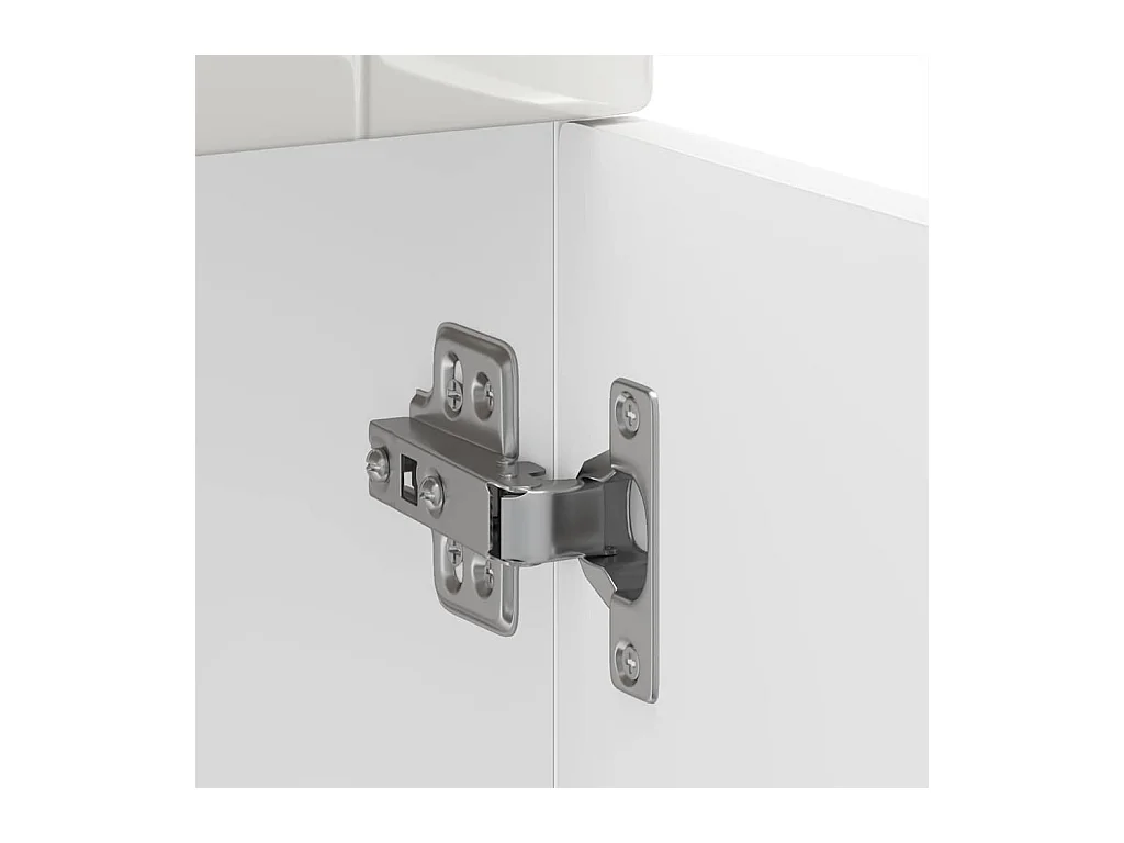 Armoire de cuisine Porto blanc brillant bois ingénierie