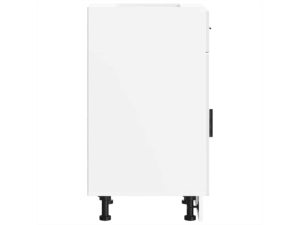 Armoire de cuisine Porto blanc brillant bois ingénierie