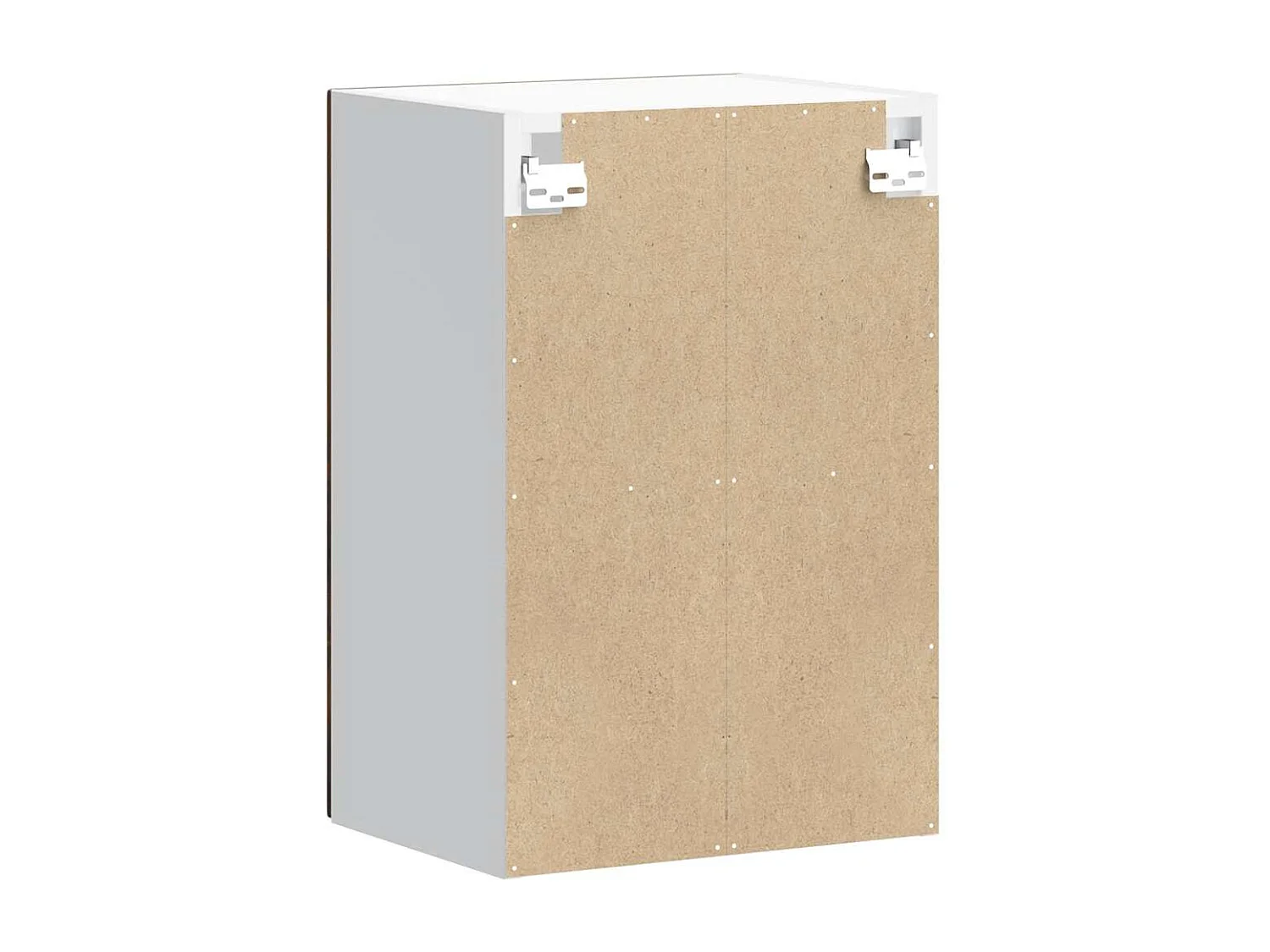 Armoire murale de cuisine avec porte en verre Porto chêne fumé