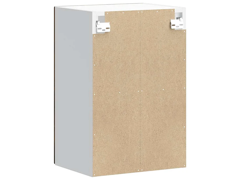 Armoire murale de cuisine avec porte en verre Porto chêne fumé