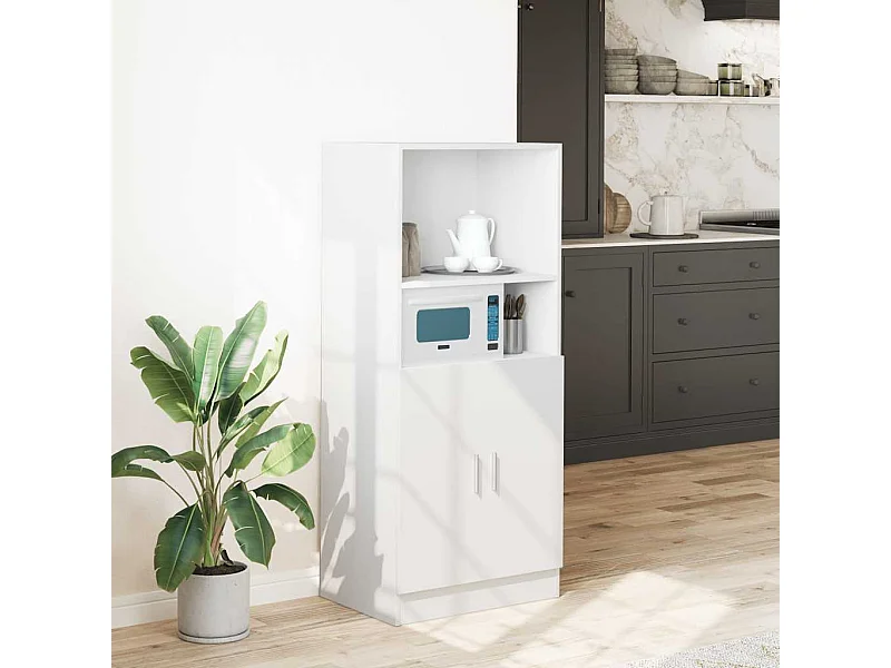 Mobile da Cucina Bianco 57x41,5x131,5 cm in Truciolato