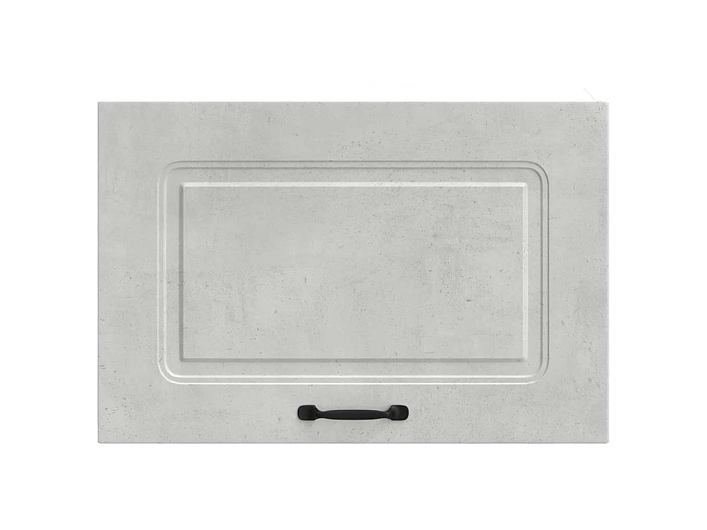 Armoire murale de cuisine Kalmar gris béton bois d'ingénierie