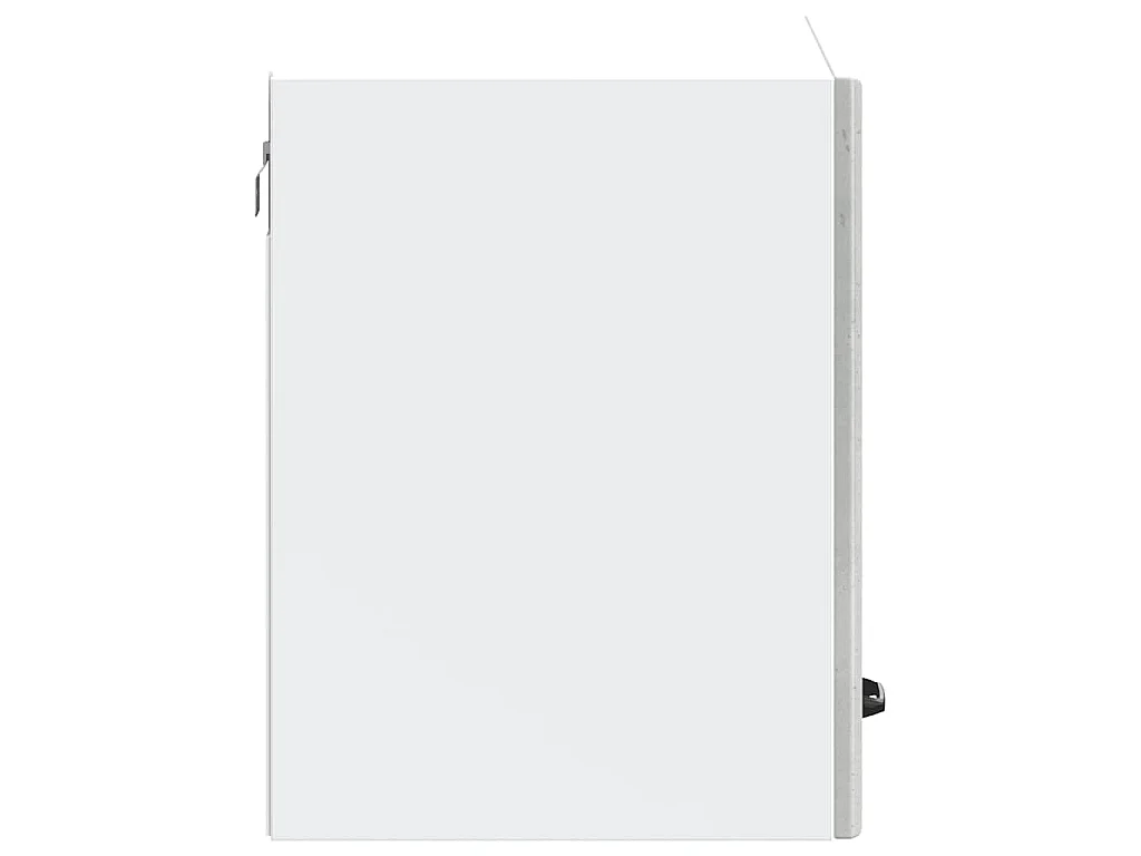 Armoire murale de cuisine Kalmar gris béton bois d'ingénierie