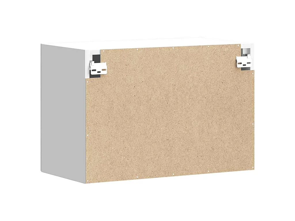 Armoire murale de cuisine Kalmar gris béton bois d'ingénierie