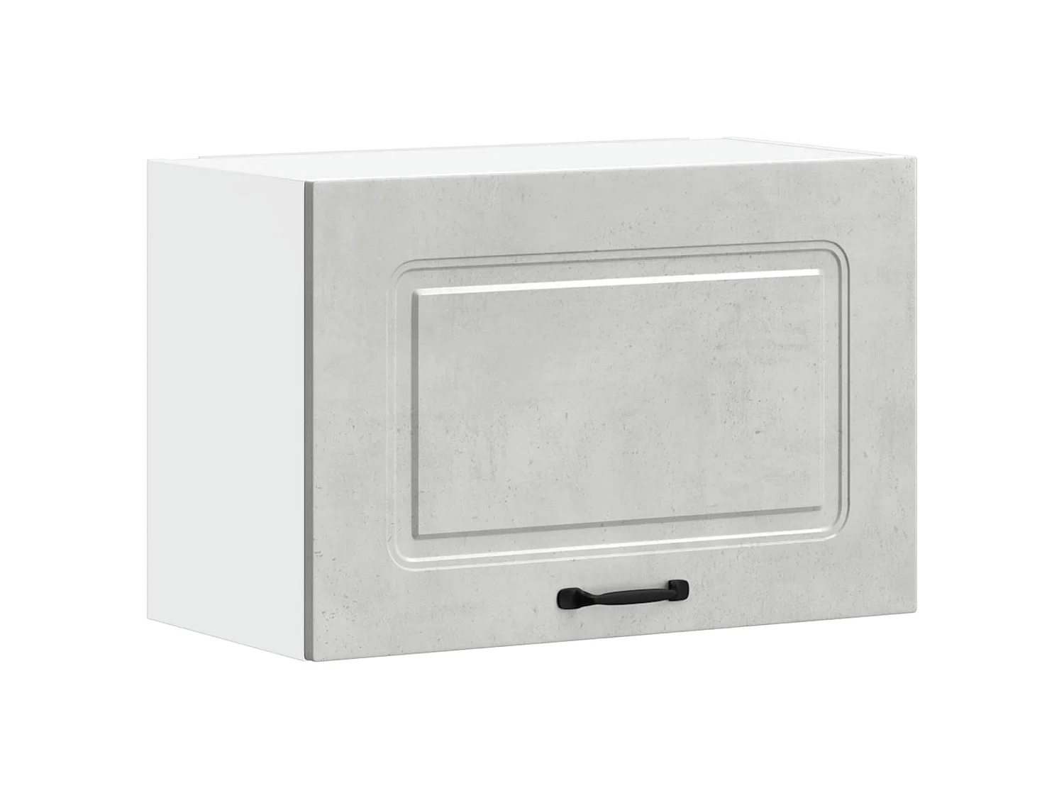 Armoire murale de cuisine Kalmar gris béton bois d'ingénierie