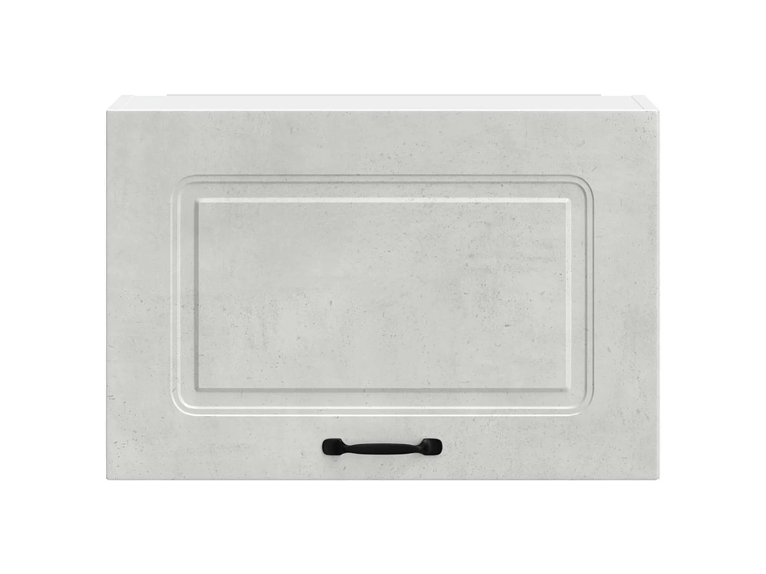 Armoire murale de cuisine Kalmar gris béton bois d'ingénierie