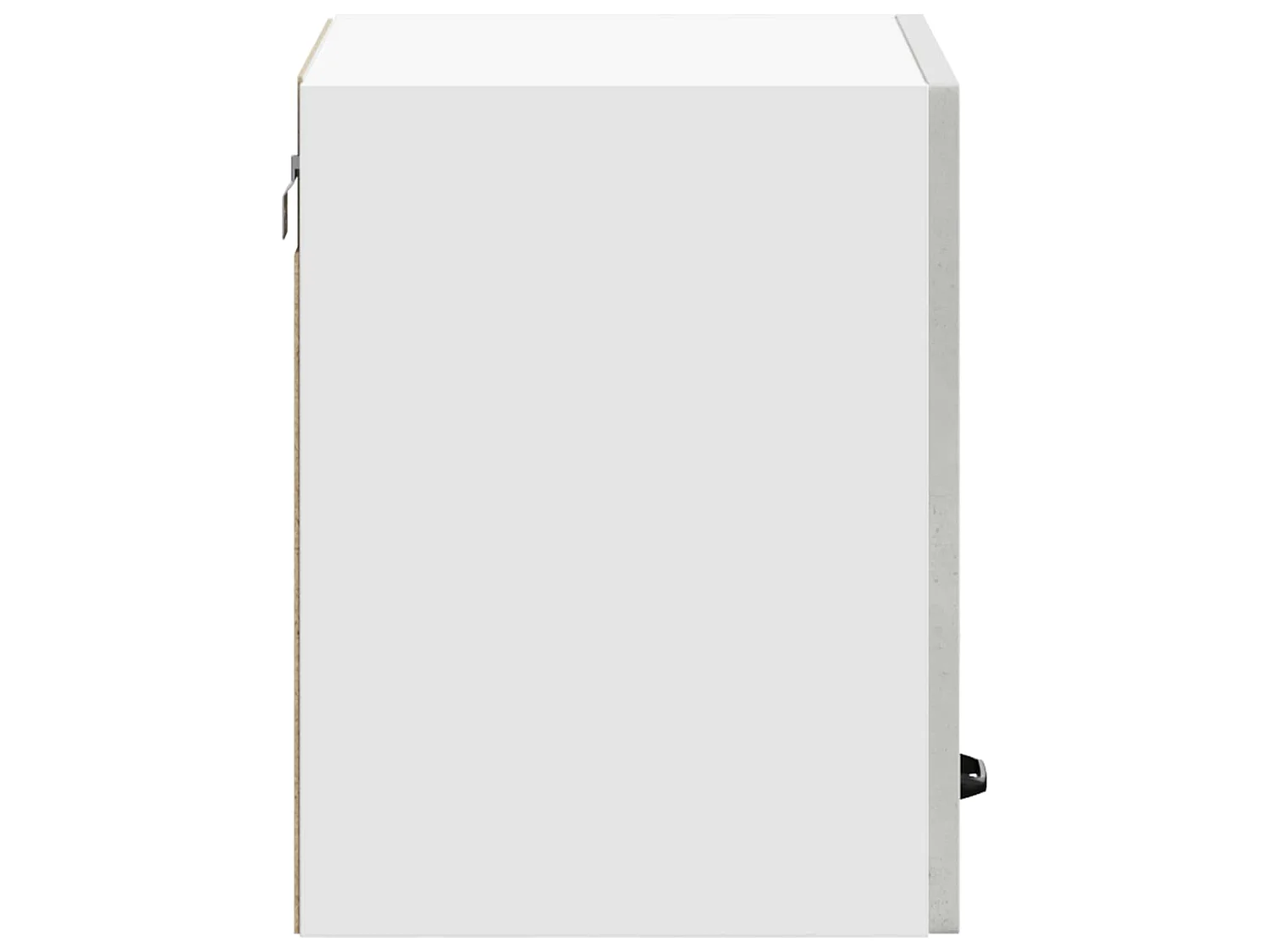 Armoire murale de cuisine Kalmar gris béton bois d'ingénierie