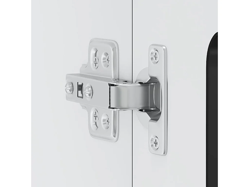 Armoire murale de cuisine avec porte en verre Kalmar noir