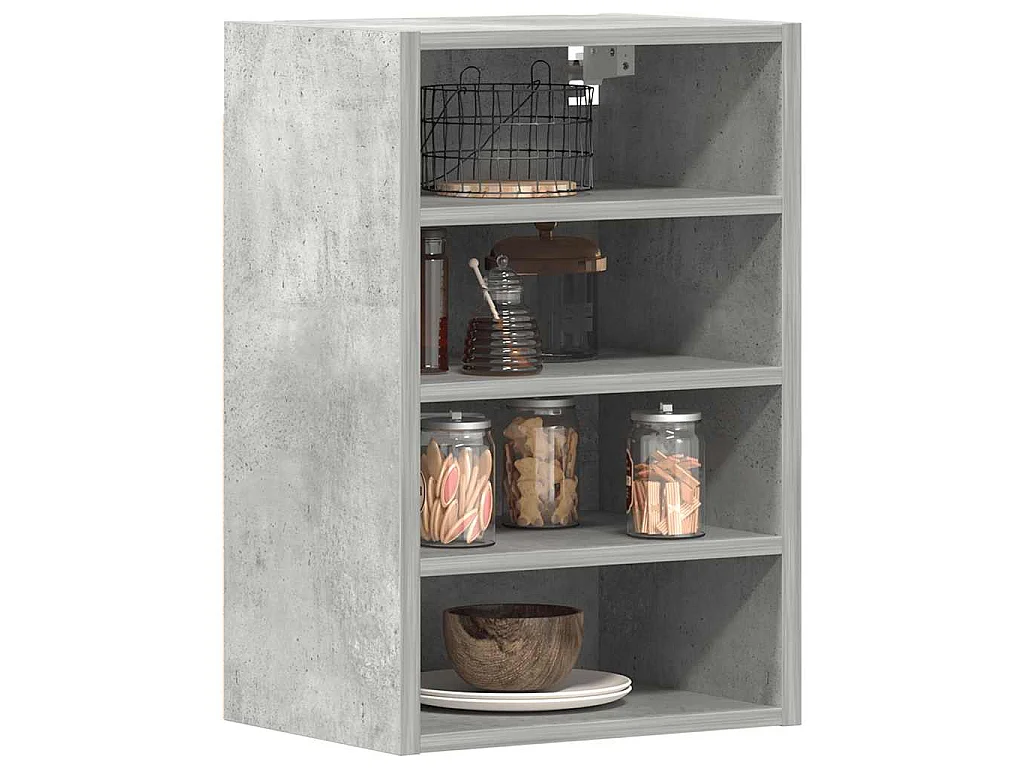 Armoire suspendue "Riga" Gris béton 40 x 29,5 x 60 cm Bois d'ingénierie